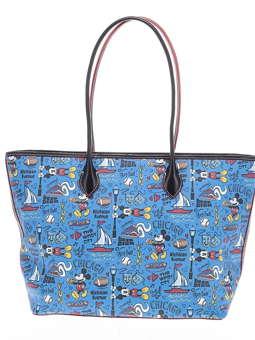 DOONEY & BOURKE Disney Mickey Mouse Chicago Travel Shoulder Tote Bag Like New - Picture 2 of 5